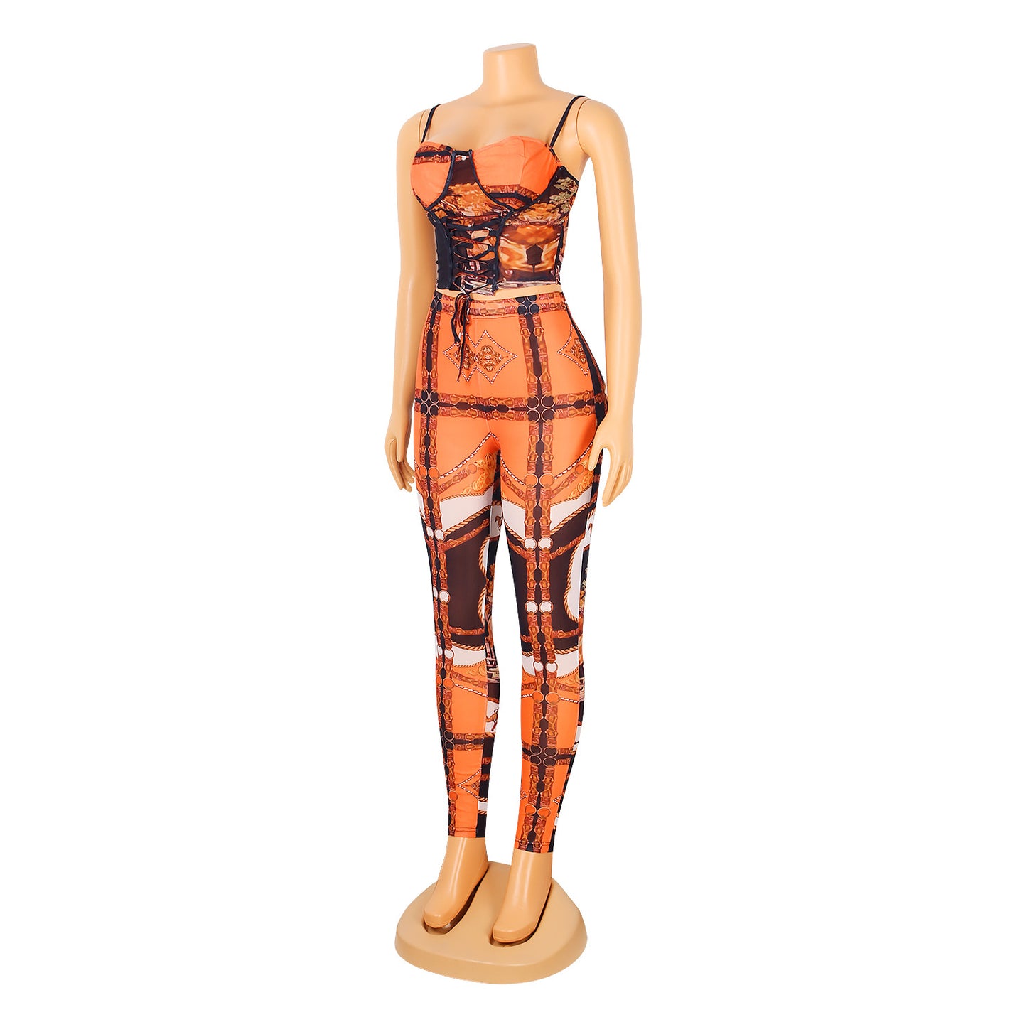 Sexy Mesh See-Through Suspenders Wrapped Chest Jumpsuit