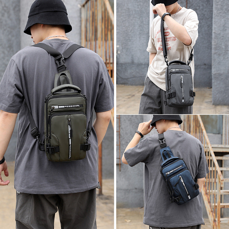 Crossbody Bags Men Multifunctional Backpack Shoulder Chest Bags