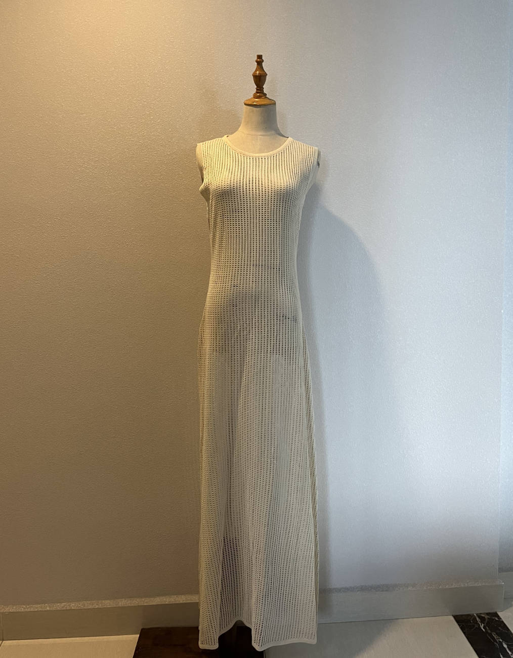 Knitted Hollow Out Long Dress Cover Up For Summer