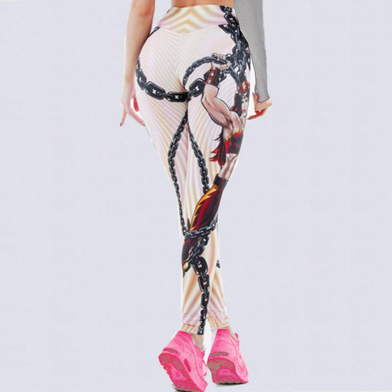Fashion Hero Women Print Leggings High Elastic Push Up Fitness Legging Sporting Slim Jeggings  3D Printed Leggings