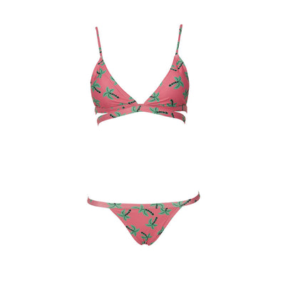 Aliexpress Ebay Amazon palm printing bikinis split set Bikini swimsuit trade new wish
