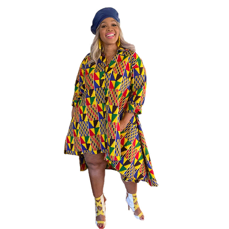 Large Size Fashion Sexy African Dress for Ladies
