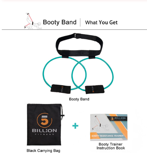 Fitness Women Booty Butt Band Resistance Bands Adjustable Waist Belt Pedal Exerciser For Glutes Muscle Workout Free Bag
