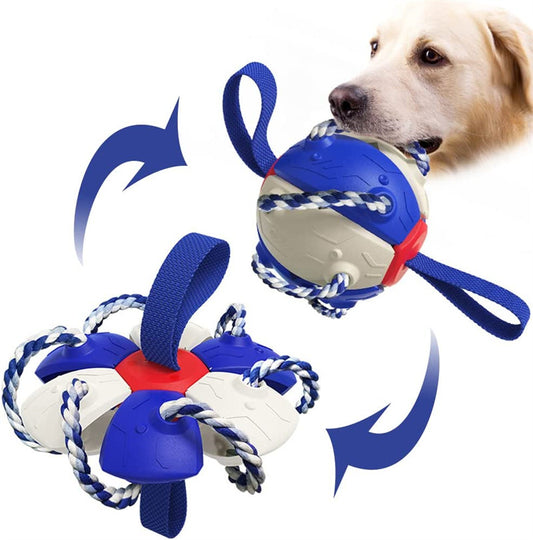 Interactive Dog Football Soccer Ball With Tabs Inflated Training Toy Outdoor Border Collie Balls Pet Products