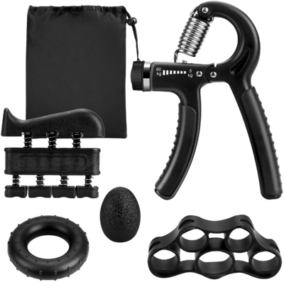 Hand Grip Adjustable Trainer Gripper Strengthener Gym Strength Exerciser Adjustable Heavy Gripper Fitness Hand Exerciser Grip Wrist Training Increase Strength Spring Finger Pinch Carpal Expander