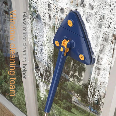 Extendable Triangle Mop 360 Rotatable Adjustable 110 Cm Cleaning Mop For Tub Tile Floor Wall Cleaning Mop Deep Cleaning Mop