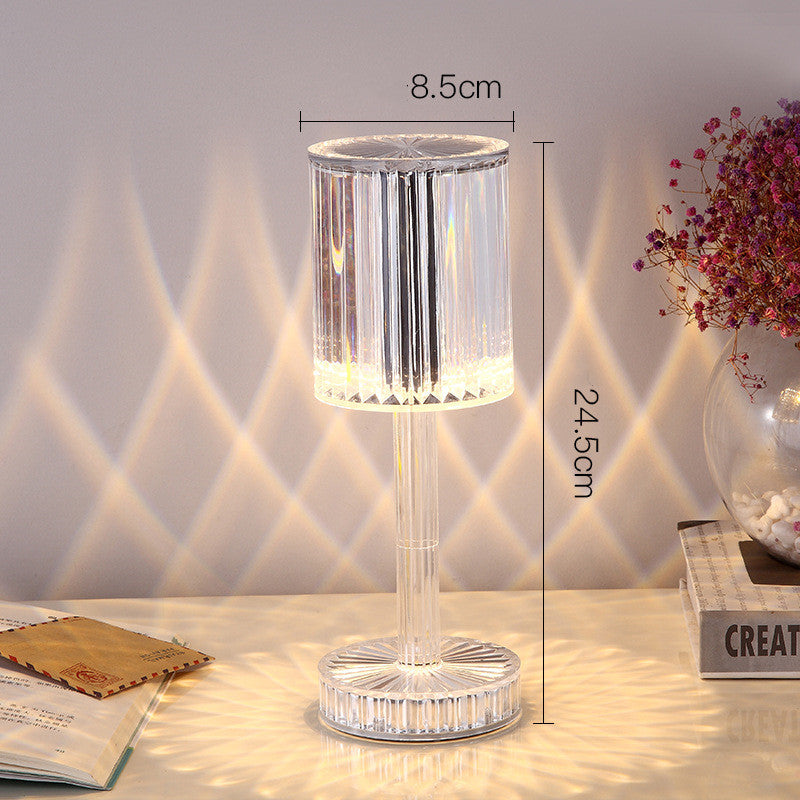 New Crystal Table Lamp Hotel Decoration Diamond Romantic Warm Led For Home Decor Romantic Gift Night Light