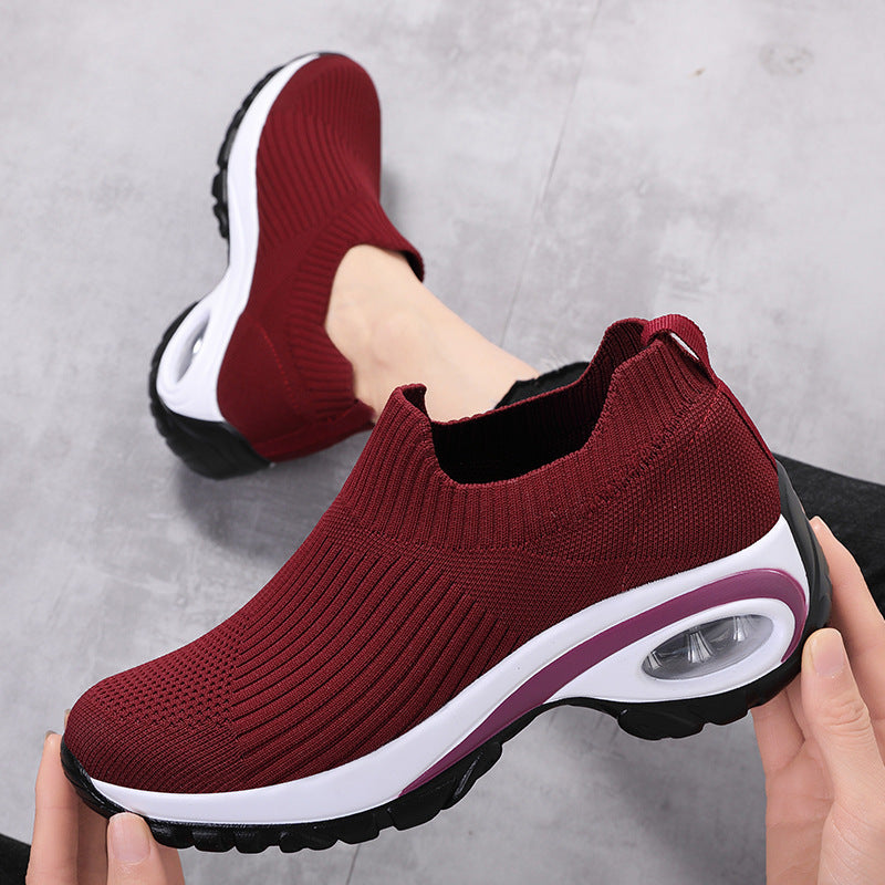 Sneakers Women Air Cushion Mesh Breathable Running Sports Shoes